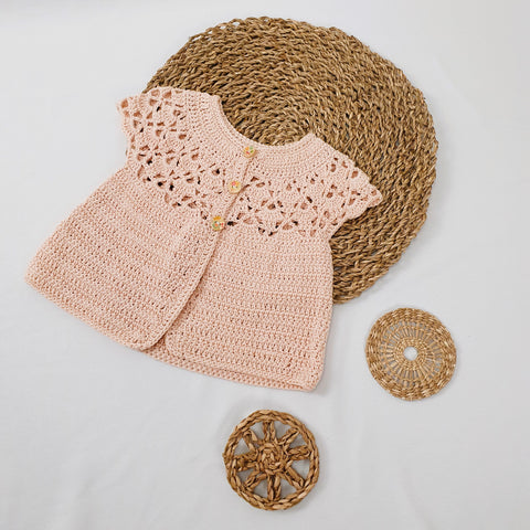 Baby Crochet Jacket - short arm -