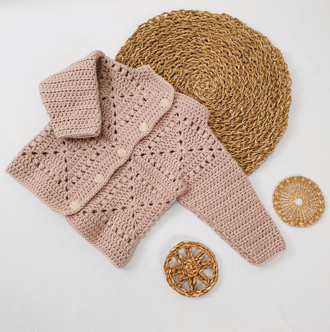 Baby Crochet Jacket - Granny Square -