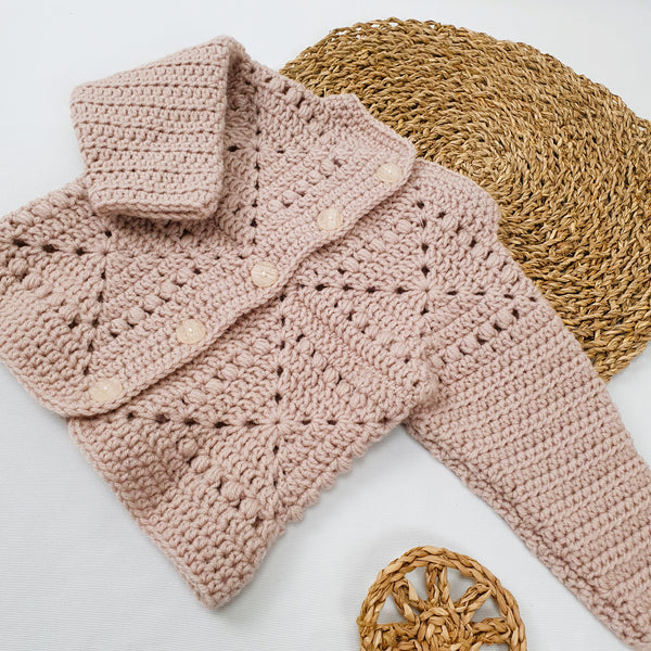 Baby Crochet Jacket - Granny Square -