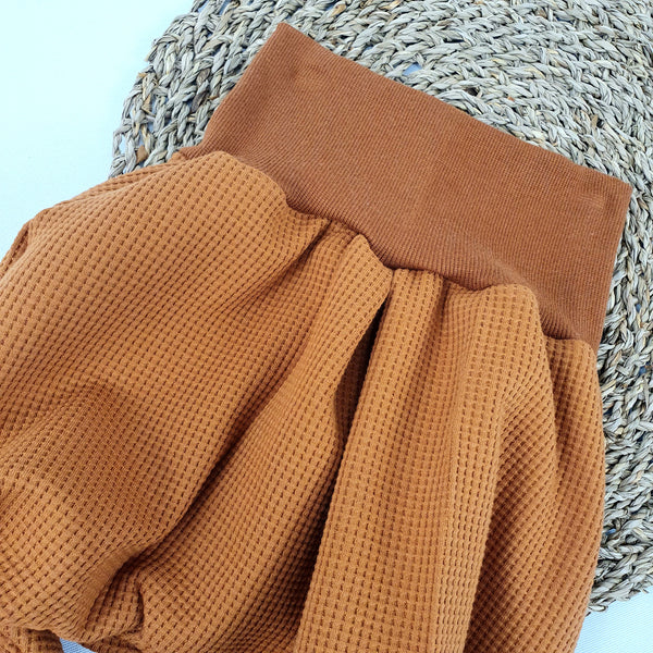 Waffle baggy pants