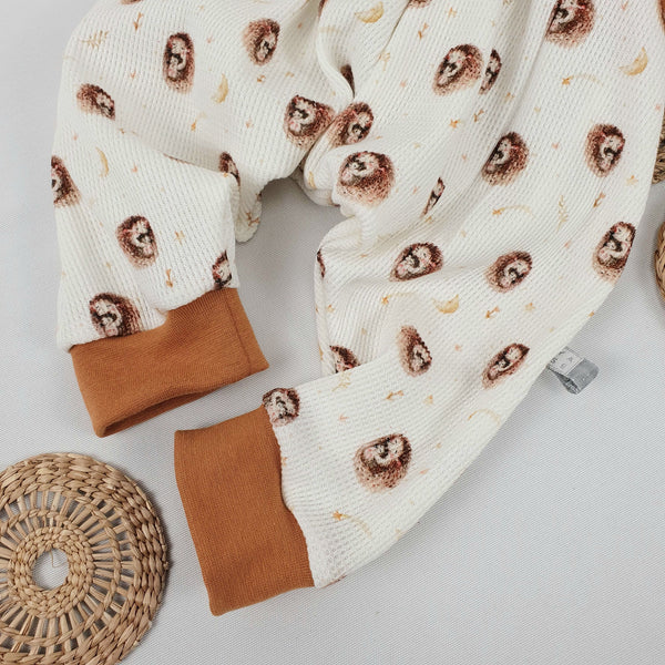 Waffle baggy pants