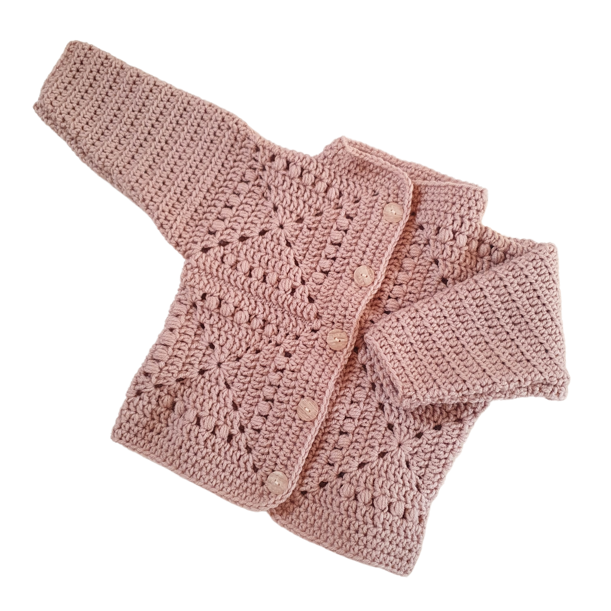 Baby Crochet Jacket - Granny Square -