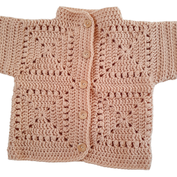 Baby Crochet Jacket - Granny Square -