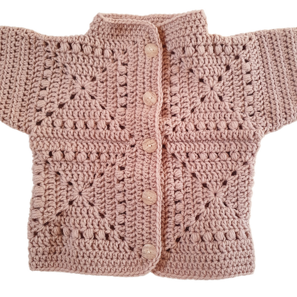 Baby Crochet Jacket - Granny Square -