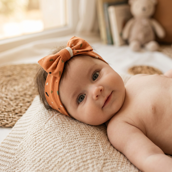 Newborn bow headband
